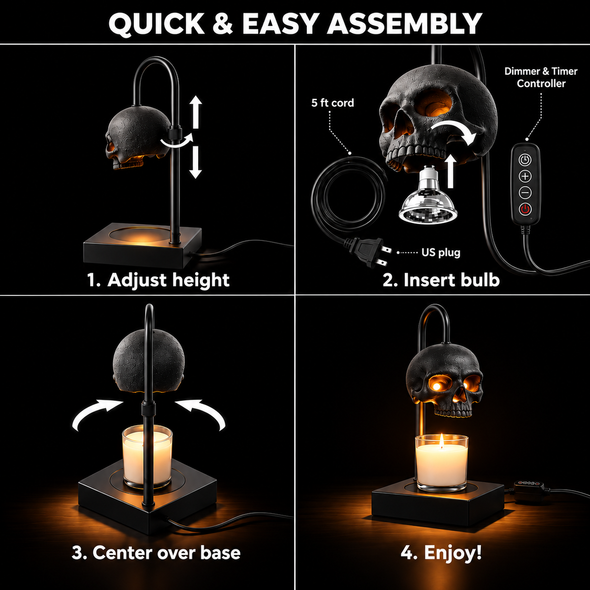 Remi® Skull Candle Warmer