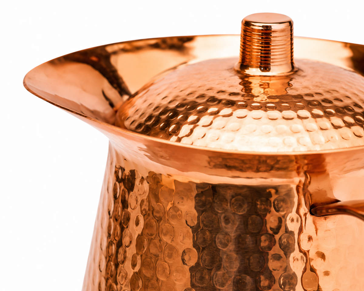 REMI® 70 Oz Solid Copper Hammered Pitcher Set