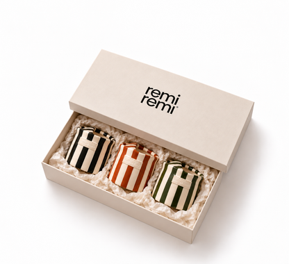 REMI® - Handmade Ceramic Mugs (Set of 3)